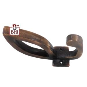 Cast Iron Hat & Coat Hook 110mm#2615 Copper Antique Finish