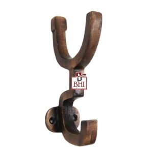 Cast Iron Hat & Coat Hook 130mm #2619 Copper Antique Finish