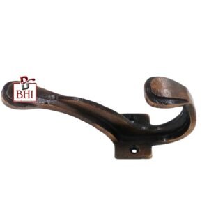 Cast Iron Hat & Coat Hook 120mm #2623 Copper Antique Finish