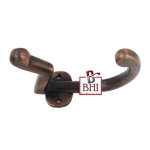 Cast Iron Hat & Coat Hook 90mm #2625 Copper Antique Finish