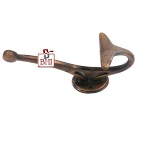 Cast Iron Hat & Coat Hook 140mm #2632 Copper Antique Finish