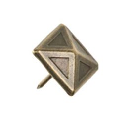 Decorative Nail Heads Brass decorative door studs 25x25x4mm15mmpin #2657