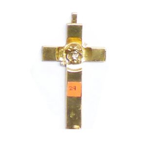 Brass Antique Design Vintage Look Brass Wall Hanging Cross Decorative Religious Altar Spiritual Art  Home Living Room Decor Accessory for Christmas and Other Occasions Brass Religious Accessories Church Decoration "JESUS CROSS" Christian Cross Christ Wall Cross Hand Carved Antique Design Hanging Plaque Gold Plated Finish 90mm #2662