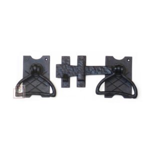 Cast Iron Heavy Gate Latch HR Ring Set 215mm #2672