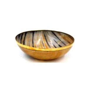 Horn Eating Bowl Natural Colors 120mm #2916