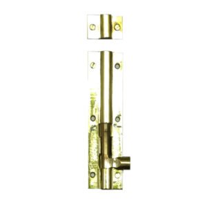 Door Lock Bolt Brass Sliding Latch Bolt with Screws - Lock for Bathroom, Bedroom, Toilet, Shed, Pet Doors Polish Brass Finish 135mm #2969