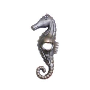Cast Iron Bottle Opener,Sea horse Design Wine Gifts for Men ,Dad ,Fans, Bottle Openers for Wine Champagne, Birthday Gifts Christmas Gifts for Men Dad Women, Brass Beer Accessory Gifts with Gift Bag 140mm #3130