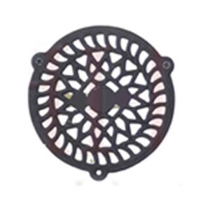 Brass Hardware India Supply Manufacturing Black Air Vent Cover Grille Floor Heat Vent Register Grille Heavy Cast Iron Design Rustic Duct Cover Overall Black Powder Coated Finish	 120mm #3184