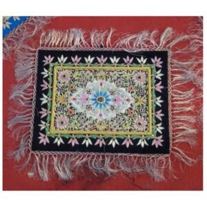 Zari Embroidery Wall Decor Panels Hand Wooven Golden Silk Carpets # 33007