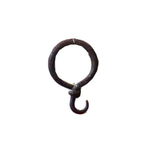Hand Forged Iron Curtain Drapery Ring Knotted Viking design 52mm #3312