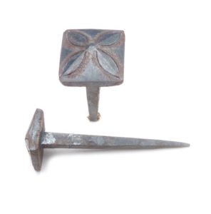 Decorative Nail Heads Hand Forged Iron Clavos - 25x25x50mm #1858