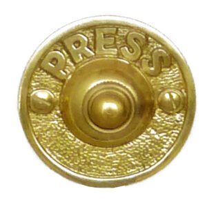 Brass Door Bell Push Button UFO Saucer design 60mm ''Press" #3750