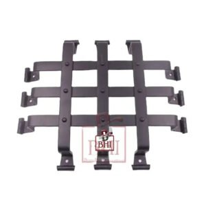 Speak-Easy Decorative Door Forged Iron Grill for Peephole and Door Viewer in Home, Office & Wine Cellar, with Curly Slim Design 300mm #3819