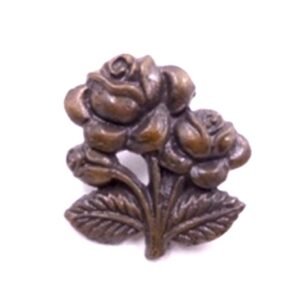 CAST IRON CABINET KNOB- ROSE 75mm #3870 (Set of 6 Pcs)
