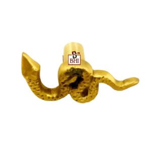 Brass Cabinet Knob -Anaconda 60mm #3989 (Set of 6 Pcs)