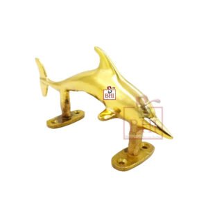 Brass Door Pull Handle Dolphin 185mm #3905