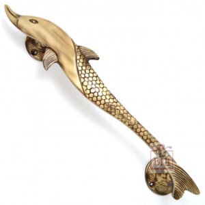 Brass Fish Door Handle 280mm #3910