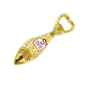 Brass Fish Figurine Bottle Openers Tribal Bottle Openers Brass Gold Bottle Opener Stylish Unique Gift Items Gifts for Drinkers for Bar Kitchens Bottle Opener Save Water Drink Beer Vintage Antique Pub Top Bottle Opener, Wine Gifts for Men ,Dad ,Fans, wine Champagne, Birthday Gifts Christmas Gifts for Men Dad Women 110mm #3914