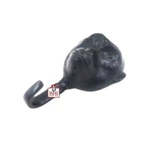 Cast Iron Animal Coat Hook"Monkey" Style 170mm#3917 Matt Black Finish