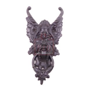 Cast Iron Door Knocker King 205mm #3959 Black Finish