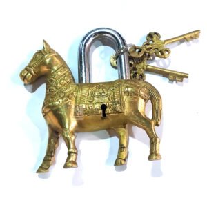 Brass Door Lock Horse 130mm #4024