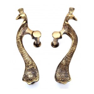 Brass Door Pull Handle - Peacock 240mm #4031