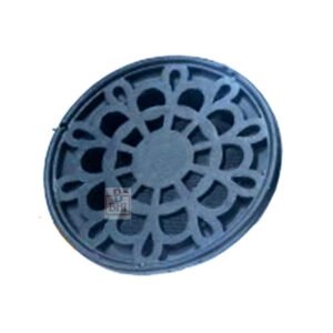 Aluminum Vent Systems Black Ceiling Grille - Round Air Vent  - Grill Cover - Aluminum Screen - HVAC Vents for Bathroom, Home Office, Kitchen 197x70mm x Jali 147mm # 4094