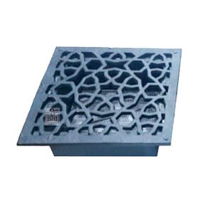 Aluminum Vent Systems Black Ceiling Grille - Round Air Vent  - Grill Cover - Aluminum Screen - HVAC Vents for Bathroom, Home Office, Kitchen Black Powder Coated 210x210mm x Jali 150x150mm #4096