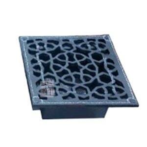 Aluminum Vent Systems Black Ceiling Grille - Round Air Vent - Grill Cover - Aluminum Screen - HVAC Vents for Bathroom, Home Office, Kitchen Black Powder Coated 156x156mm x Jali 100x100mm #4098