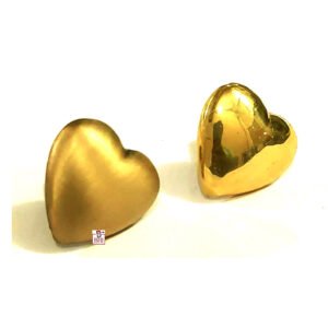Brass Heart Nail Heads 30mm #6185