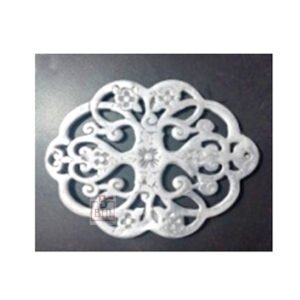 Cast Iron Trivets , Decorative Heavy Duty Hot Pot Holder Mat, Vintage Pattern Cast Iron Trivets with Pegs for Kitchen Dining Table 255mm #5020