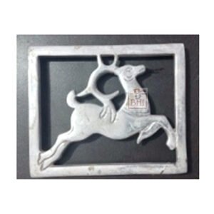 Cast Iron Trivet, Decorative Heavy Duty Hot Pot Holder Mat, Vintage Pattern Cast Iron Trivet with Pegs for Kitchen Dining Table 180mm #5021