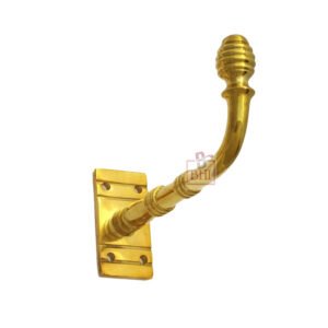 Brass Reeded Style Hook 100mm # 5042
