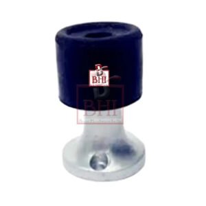 Aluminum Pedestal Door Stopper, Rubber Bumper to Protect Door, Walls, and Skirting for Internal Use Satin Anodised Finish 50mm #5050