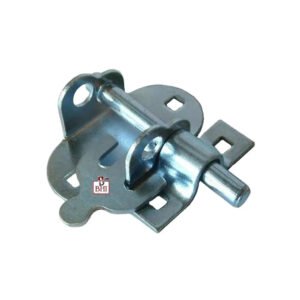 Ironmongery Loft Hatch Catch, Fanlight Window Catch, Window Gate Security Pull Ring Automatic Door Bolt, Aluminum Latch Lock Zinc Plated Finish 100mm #543