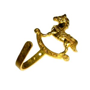 Brass Hook Rocking Horse 100mm #7531 Polish Brass Finish