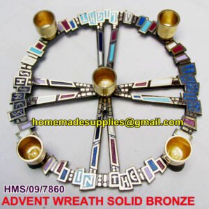 Brass Candle Stand-A Night Shines In The Night 215mm #6021