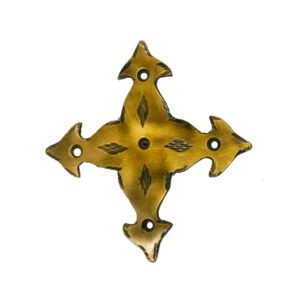 Brass Corner Plate Square 85mm #6034