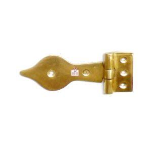 Brass Cabinet Hinge Heart Design Polished Brass Finish 100mm #607  (Set of 4 Pcs)