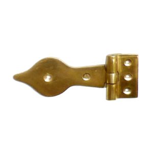 Brass Trunk / Box / Cabinet Hinge Pintle Cusp Design 100mm #607