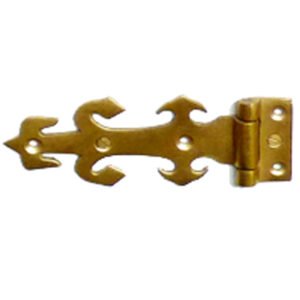 Brass Decorative Hinge suitable for Trunk / Box & Cabinets Moustache design 120mm #611