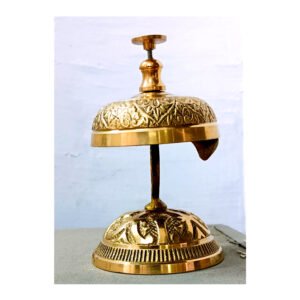 Brass Table Desk Calling Bell 135mm #6183