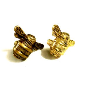 Honey Bee Brass Cabinet Knob 30mm #6190