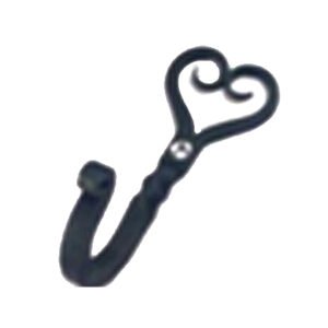 Hand Forged Iron Coat Hook "Heart" 130mm# 6196