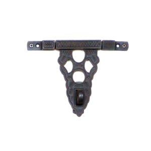 Cast Iron Lockable Hasp & Staple Arabic Design 110mm #621