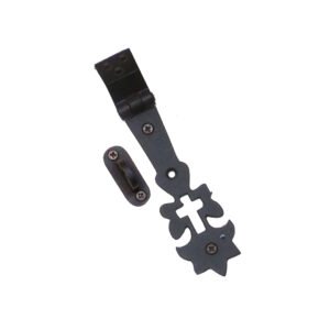 Cast Iron Lockable Hasp & Staple Crucifix Cross Design 120mm #623