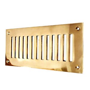 Brass Metal Adjustable Sliding Air Vent Brick Hit Grille 225mm #6271