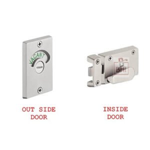 Indicator Bolt-Latch Bathroom Latch Engage Vacant Latch Zinc Toilet Door Lock 90mm # 6288