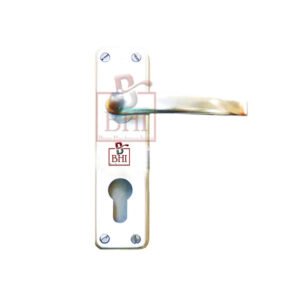 ALUMINUM DOOR HANDLE ON PLATE 155mm#636