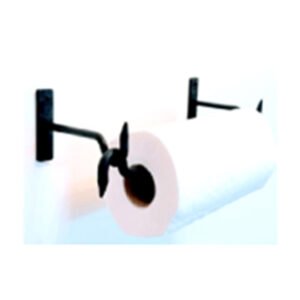 Cast Iron Retro Collections Traditional Toilet Paper Holder - Wall Mounted -Toilet Paper Holder for Bathroom Black Finish #6364